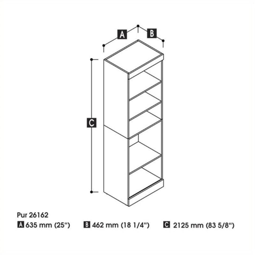 Unité de stockage PUR 25“ - Blanc