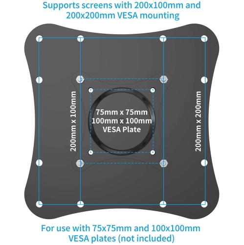 SHOPPINGALL VESA Adapter Plate for 200x200, 200x100, 100x100, 75x75mm TV and Monitor Mounting Bracket Extension Kit - SA-A03