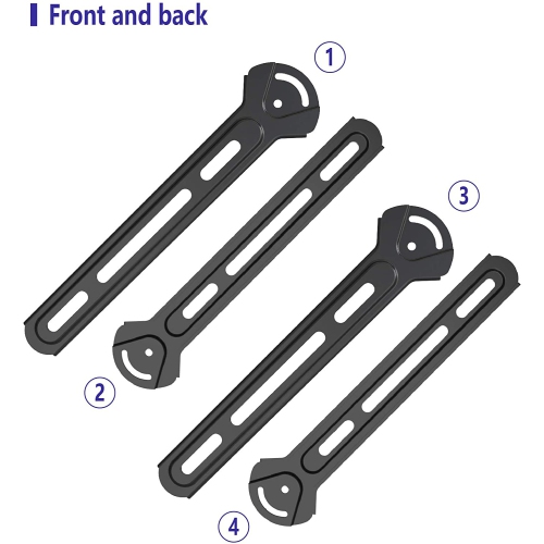SHOPPINGALL Steel VESA Adapter for TVs and Monitors up to 400x400 Mounting Bracket Extension Kit - SA-A10