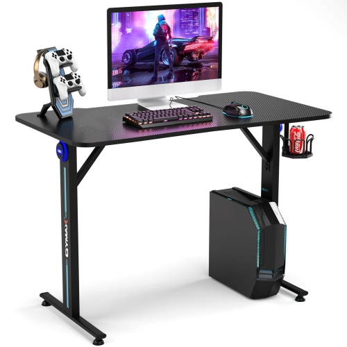 Gymax Gaming Desk Home Office PC Computer Desk w/LED Lignt&Gaming Handle  Rack | Best Buy Canada