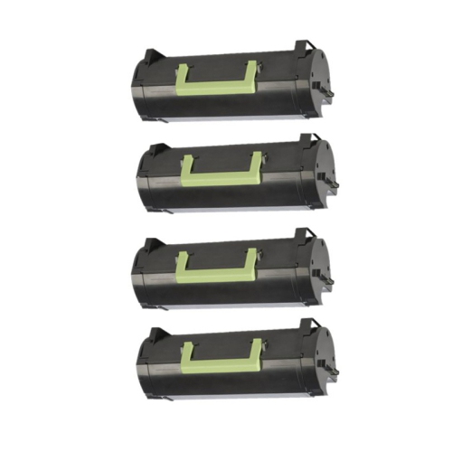 toner4u - 4 PK compatible MX310 Toner Cartridge fox Lexmark 60F1000 MX310dn MX410de MX510de 2500page