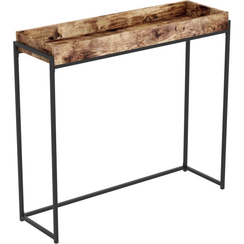 SAFDIE & CO.  Console Table 39.5L Reclaimed Wood Sunken Tray In Brown Great for space