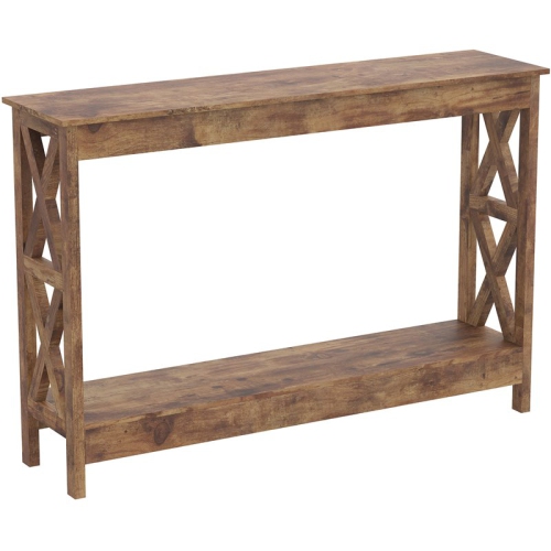 SAFDIE & CO.  Console Table 47.25L Reclaimed Wood 1 Shelf In Brown