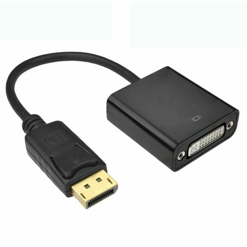 DP to DVI-I Display Port Male to DVI Female Converter Adapter Cable 1080p for PC, Black