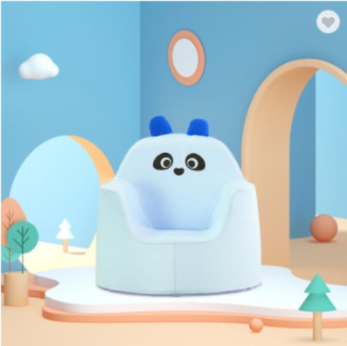 Fauteuil confortable en polyuréthane pour enfants et tout-petits de KidsVIP – Fauteuil d'activités à thème panda pour enfants de 1-4 à 7 ans