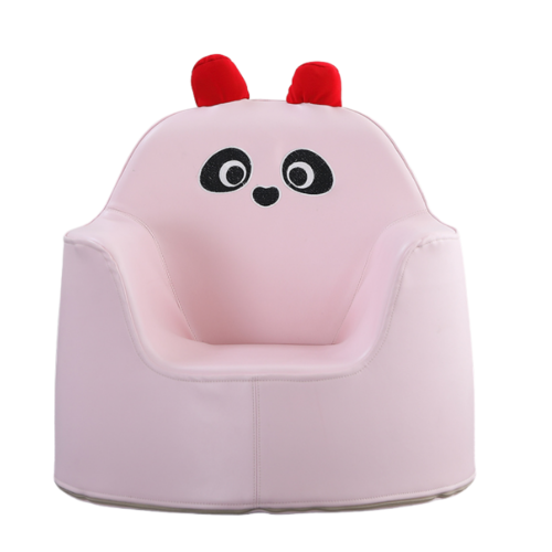 Fauteuil confortable en polyuréthane pour enfants et tout-petits de KidsVIP – Fauteuil d'activités à thème panda pour enfants de 1-4 à 7 ans