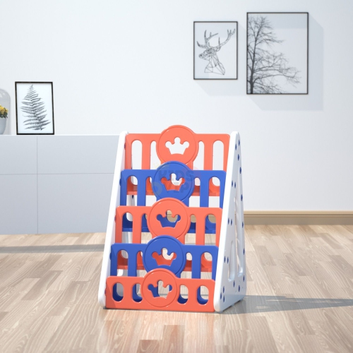 Étagère de rangement multifonctionnelle à étagères pour enfants et tout-petits, édition Crown de KidsVIP pour chambre à coucher, salle de jeu,