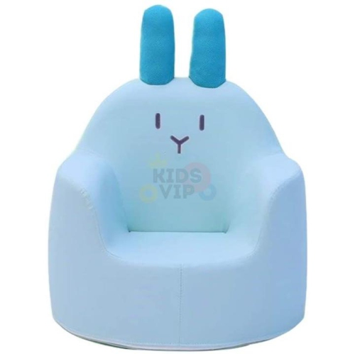 KidsVIP Kids and Toddlers Comfy PU Leather Sofa Chair – Bunny Rabbit Themed Activity Lounge Armchair Furniture for Ages 1-4
