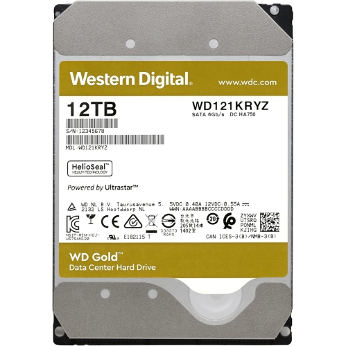 Western Digital – Stockage interne HDD SATA de classe entreprise WD181KRYZ Gold, 18 To