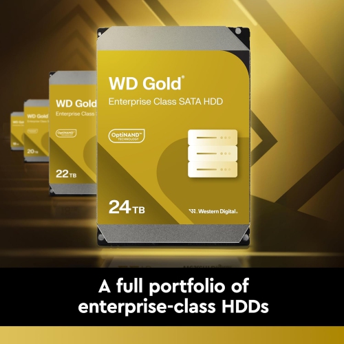 Western Digital – Stockage interne HDD SATA de classe entreprise WD181KRYZ Gold, 18 To