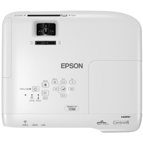 Epson 119W PowerLite 119W 3LCD WXGA Classroom Projector with Dual HDMI