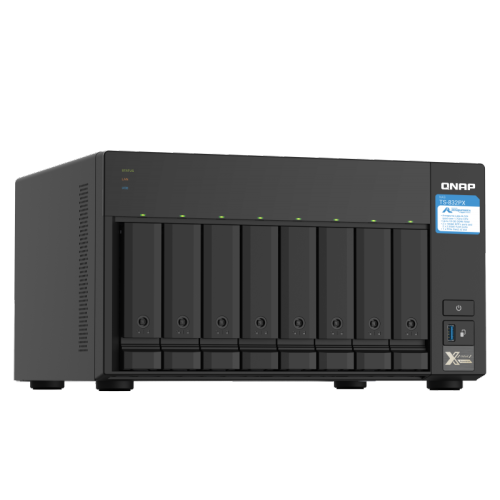 QNAP – NAS haute capacité TS-832PX-4G 8 Bay avec 10GbE SFP+ et 2,5GbE