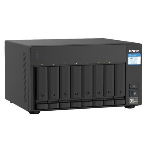QNAP – NAS haute capacité TS-832PX-4G 8 Bay avec 10GbE SFP+ et 2,5GbE