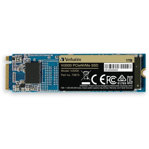 VERBATIM 1 TB NVMe PCI-e Internal Hard Drive
