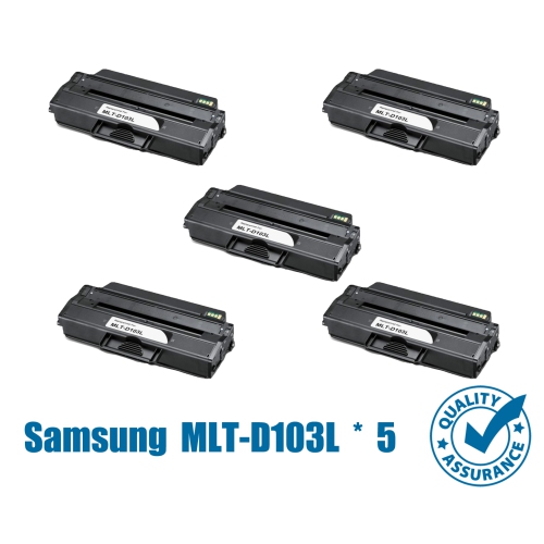 Printer Pro™ 5 PK Samsung MLT-D103L Black Toner Cartridge-Samsung Printer ML-2950D/2955/SCX-4729