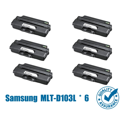 Printer Pro™ 6 PK Samsung MLT-D103L Black Toner Cartridge-Samsung Printer ML-2950D/2955/SCX-4729