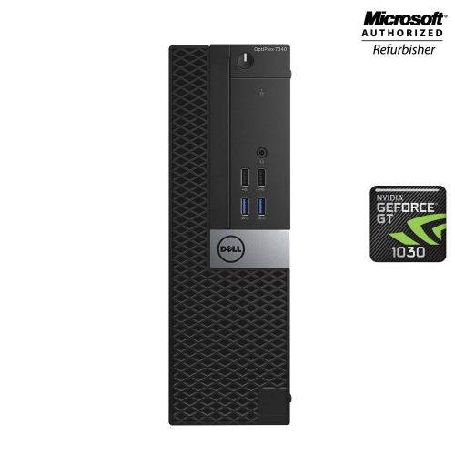 Dell OptiPlex 7040 Small Form Factor Desktop - Intel Core i5-6500, 32GB Memory, 1TB SSD, Win 10 Home + NVIDIA GT 1030 by DELL - Refurbished condition - Image 2