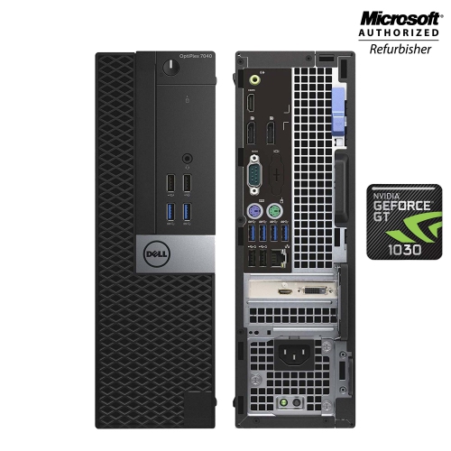 Dell OptiPlex 7040 Small Form Factor Desktop - Intel Core i5-6500, 32GB Memory, 1TB SSD, Win 10 Home + NVIDIA GT 1030 by DELL - Refurbished condition - Image 3