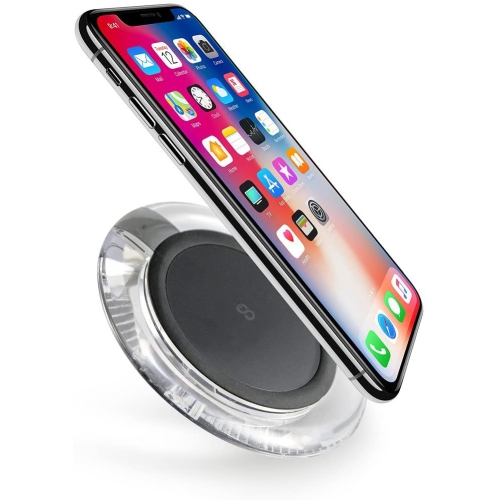 LOGiiX Wireless Qi Charger Fast charge 10W, Clear/Black, LGX12651