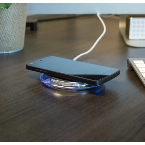 LOGiiX Wireless Qi Charger Fast charge 10W, Clear/Black, LGX12651