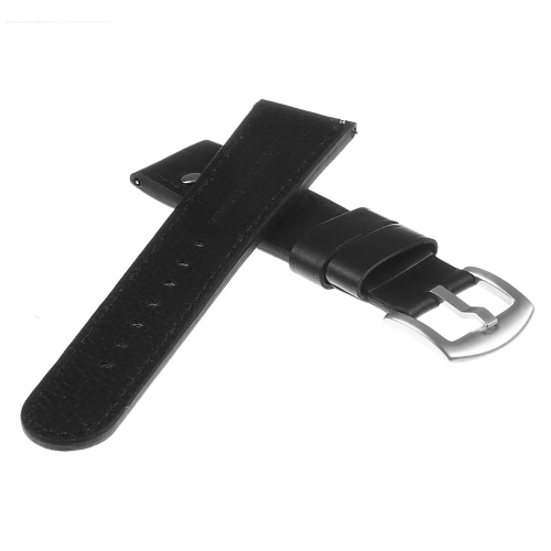 DASSARI Pilot Leather Watch Band Strap for Samsung Galaxy Watch Active - Black