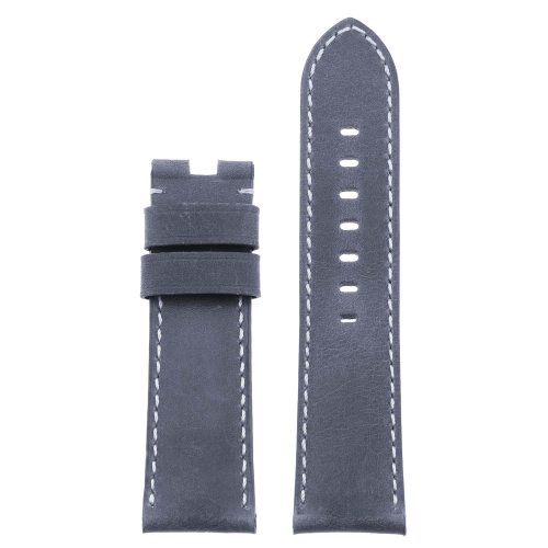DASSARI Vintage Leather Watch Band Strap for Samsung Gear S3 Classic - Standard - Oyster Blue