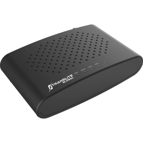 TRANSLITE GLOBAL  Moca 2.5 Ethernet Over Coaxial Network Adapter With 2 Gigabit Ethernet Ports - In Black