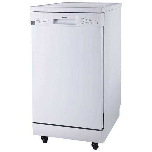 Danby 18" 52dB Portable Dishwasher (DDW1805EWP) - White