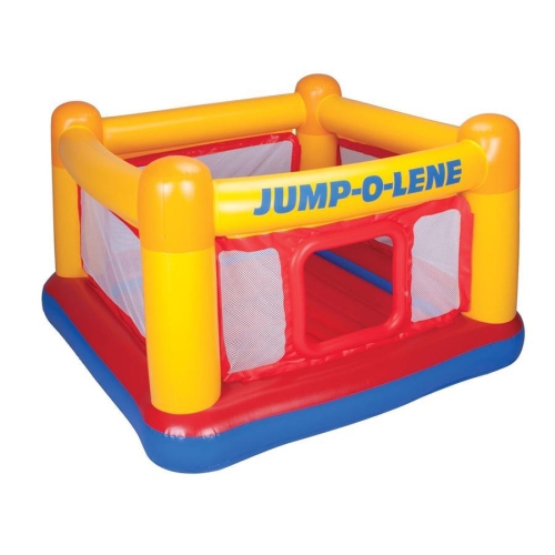Intex - Jump-O-Lene Inflatable Game for Children 3-6 Years, 68 '' x 68 '' x 44 '', Yellow and Red