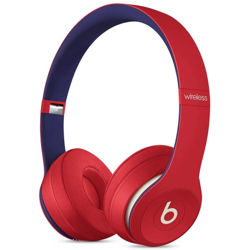 Beats Solo3 Wireless On-Ear Headphones - Apple W1 Headphone Chip, Class 1 Bluetooth, 40 Hours of Listening Time, Built-in Microphone - Club Red-Brand