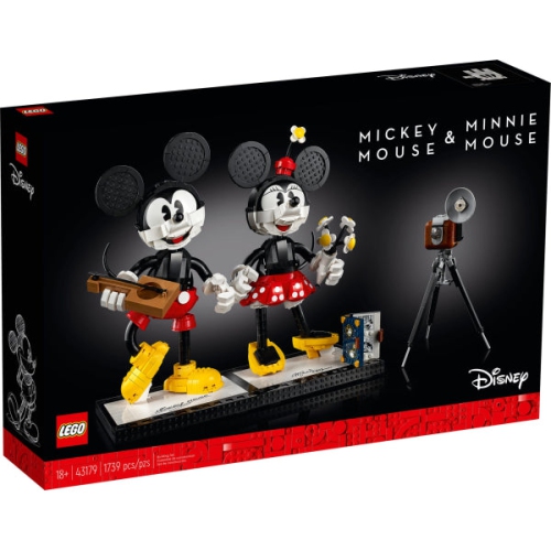 LEGO Disney : Mickey Mouse et Minnie Mouse à construire – Trousse de  construction de 1739 pièces [LEGO, no 43179, 18 ans et plus]