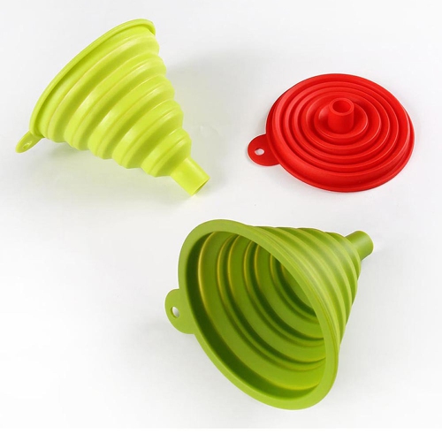 Silicone Collapsible Funnel Portable Flexible Foldable Kitchen Travel Funnel - axGear