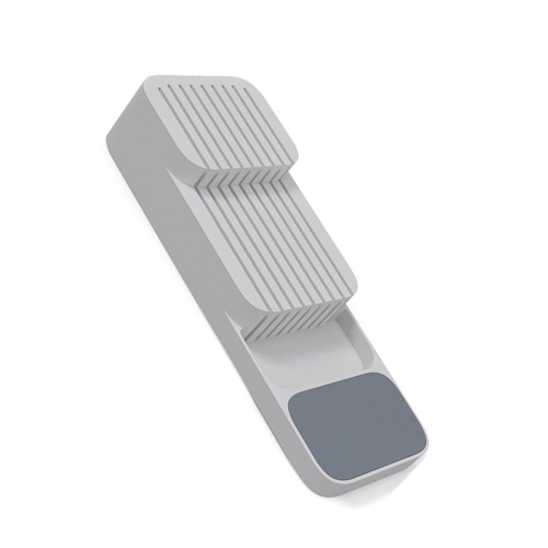 Plateau de rangement pour tiroir de cuisine pour couteaux Bloc de couteaux Rangement de couverts Gris - axGear
