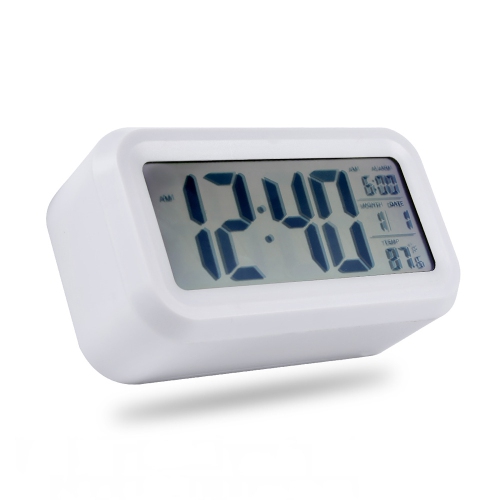 Digital Alarm Clock Large LCD Display Thermometer Smart Night Light Back Light - axGear