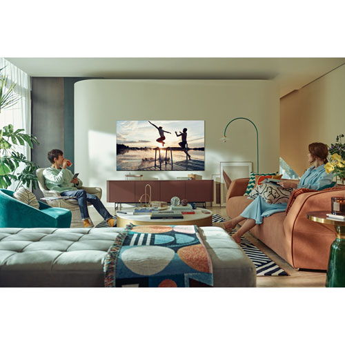 Téléviseur intelligent Tizen HDR miniDEL UHD 4K 55 po de Samsung (QN55QN90AAFXZC) - 2021 - Noir titan