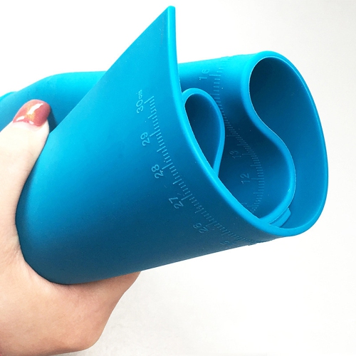 35x25cm Heat Insulation Silicone Pad Soldering Repair Maintenance Platform Blue - axGear