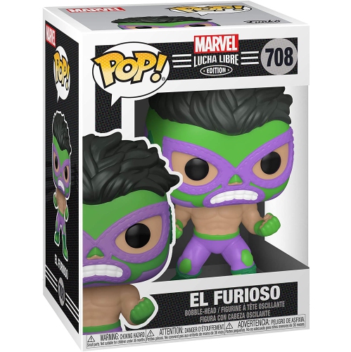 FUNKO  Pop Marvel Lucha Libre 3.75 Inch Action Figure - Hulk #708