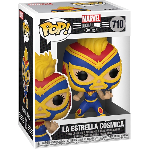 Pop Marvel Lucha Libre 3.75 Inch Action Figure - Captain Marvel #710