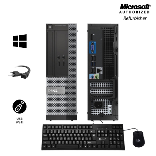 Dell OptiPlex 3020 Small Form Factor Desktop - Intel Core i5-4570, 16GB Memory, 256GB SSD, Win 10 Home + 24" Monitor, Keyboard & Mouse Included by DELL - Refurbished condition - Image 3