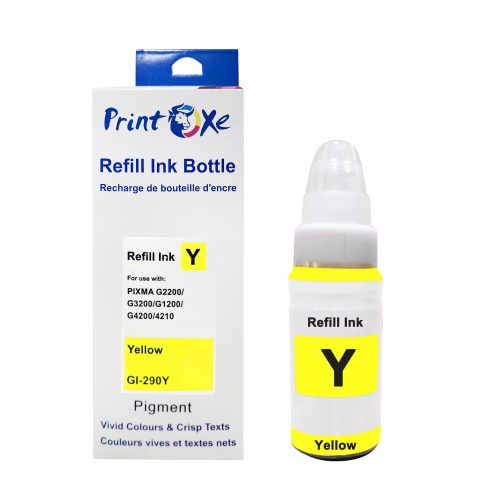 PRINTOXE® GI-290 Compatible Ink Refill Bottles Set plus Black GI 290 of 5 for Canon PIXMA Printers