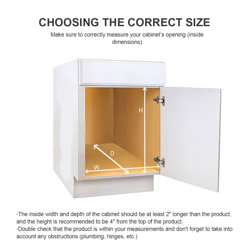 Two-Tier Slide Out Cabinet Organizer - Pull Out Under Cabinet Sliding Shelf, Chrome