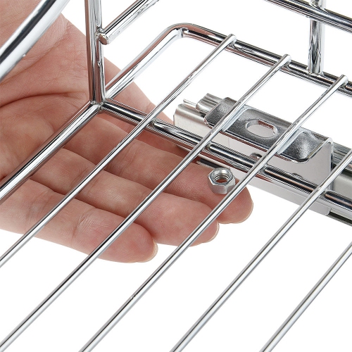 Kitchen Slide Out Cabinet Basket Organizer Drawer - Pull Out Under Cabinet Sliding Shelf, 17" W x 21" D x 4" H