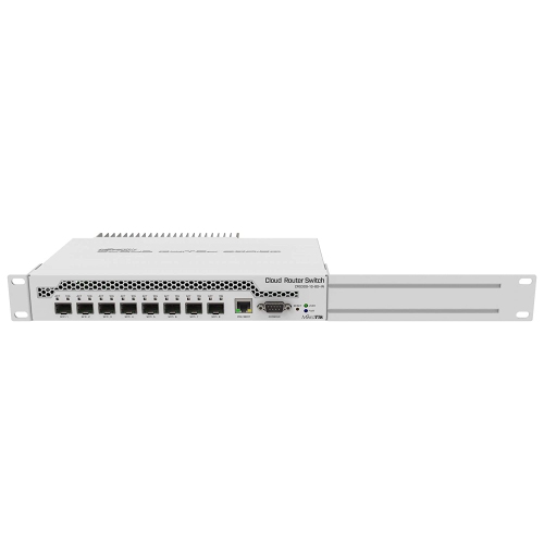 MikroTik 9-Port Desktop Switch, 1 Gigabit Ethernet Port, 8 SFP+ 10Gbps Ports