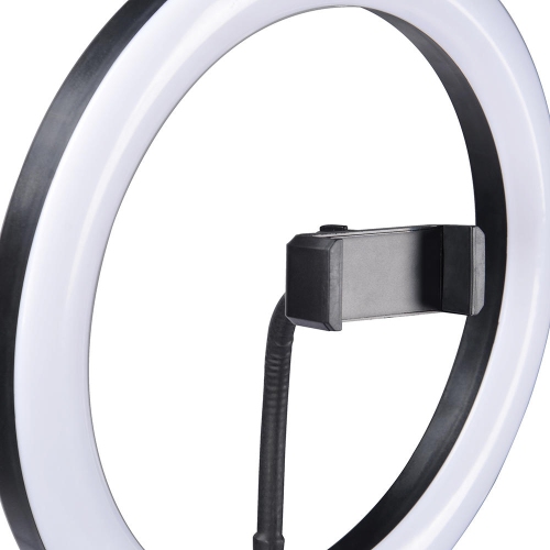 10 pouces Ring Light Desktop Selfie Sticks, 3 modes d'éclairage pour la prise de vue à lumière d'appoint avec trépied et support de téléphone