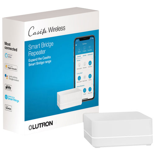 Lutron Caseta Wireless Smart Bridge Repeater - White
