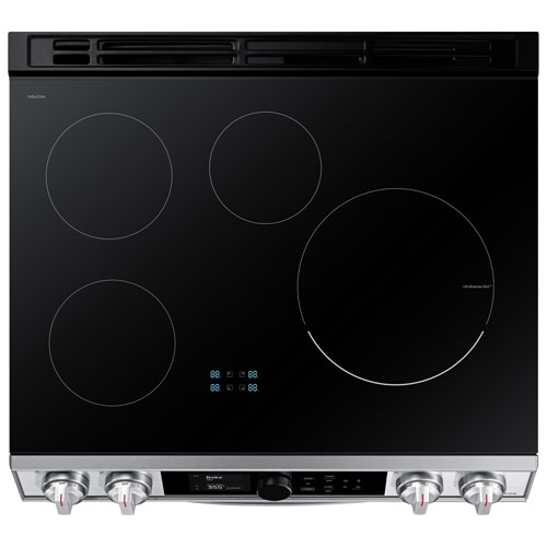 Cuisinière à induction à 2 fours encastrable de 30 po à 5 brûleurs de 6,3 pi³ de Samsung - Inox