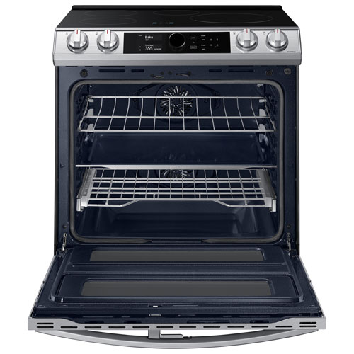 Cuisinière à induction à 2 fours encastrable de 30 po à 5 brûleurs de 6,3 pi³ de Samsung - Inox