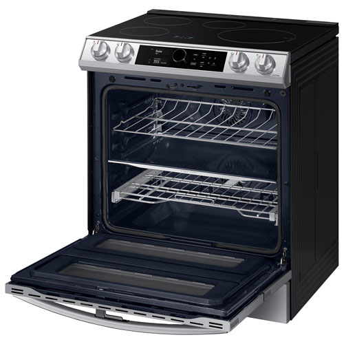 Cuisinière à induction à 2 fours encastrable de 30 po à 5 brûleurs de 6,3 pi³ de Samsung - Inox