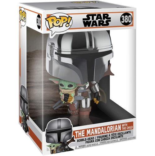 Funko Pop! Star Wars The Mandalorian with the Child 10-inch