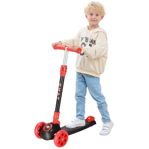 PHAT® Foldable Kids S3 4-Adjustable Height Glider Ride 3 Wheel Kick Scooters
